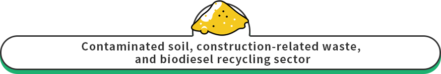 Contaminated soil, construction-related waste, and biodiesel recycling sector