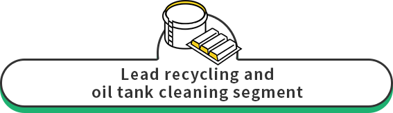 Lead recycling and oil tank cleaning segment
