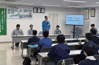 Safety trainings for partner companies (Daiseki Kansai Works)